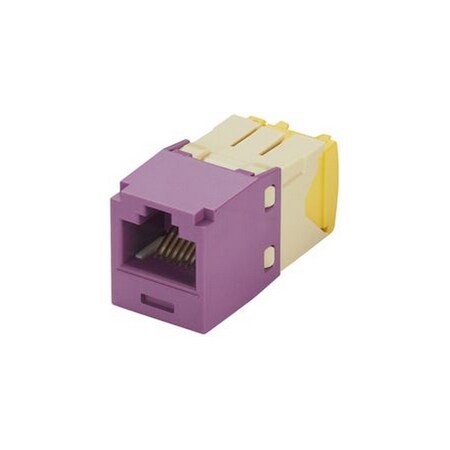 Panduit MINI-COM MODULE, CAT 5E, 28/30 AWG, UTP, 8 POS 8, WIRE, UNIVERSAL CJT5E88TGVL